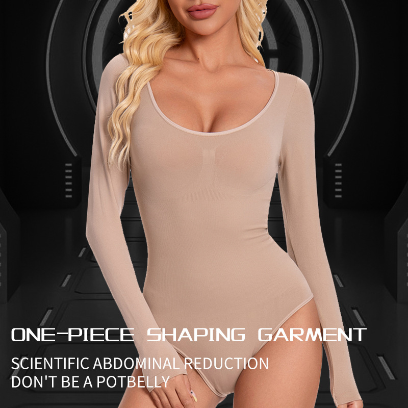 Cross-Border Plus-Size Shapewear for Women, Tummy Control, Butt-Lifting, Nylon Shapewear Bodysuit