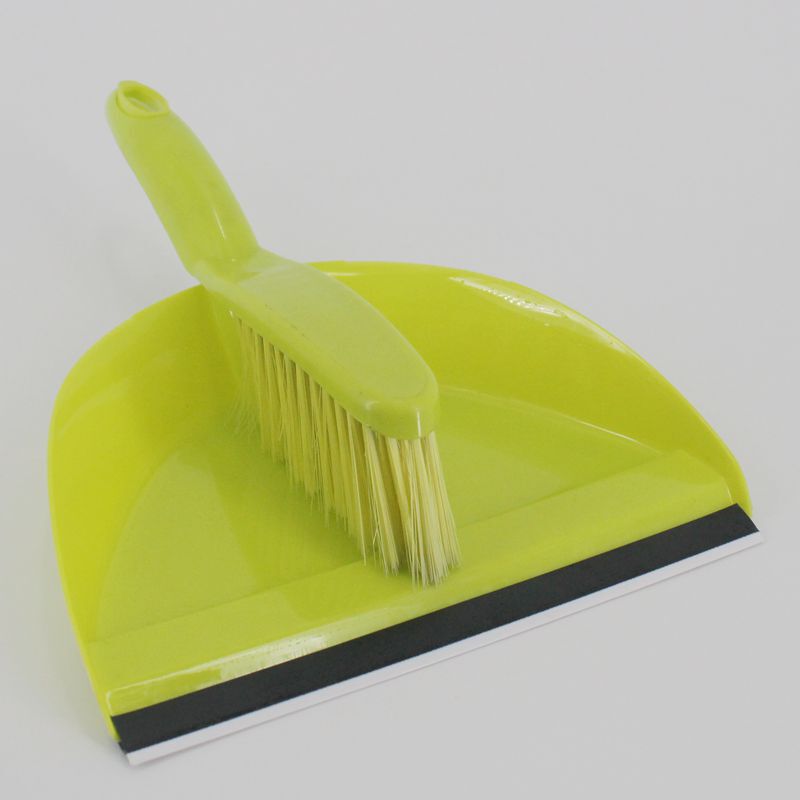Directly from the Manufacturer: Plastic Household Cleaning Dustpan with Brush, Stylish Design, Easy-To-Grip Handle, Long Broom Handle