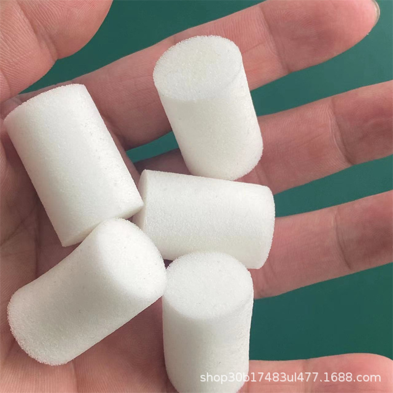 高密度发泡海绵过滤清洁实心圆柱地暖机器清洗射弹海绵耐磨不掉渣