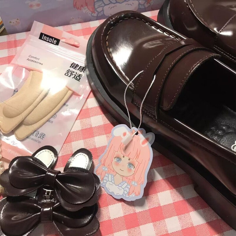 Original Design Platform Shoes with Small Square Toe, Jk Uniform Shoes, High-Heeled, Cute and Stylish Small Leather Shoes Original Design Platform Shoes with Small Square Toe, Jk Uniform Shoes, High-Heeled, Cute and Stylish Small Leather Shoes