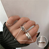 Retro one size fashionable brand ring hip-hop style, on index finger