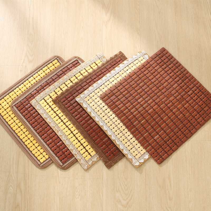 夏季凉席坐垫椅垫办公室椅子凳子屁股透气夏天麻将汽车竹座垫凉垫