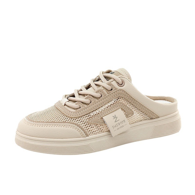 Zapatillas Yq56, nuevas zapatillas de media caña, tendencia de verano, de malla hueca, transpirables, con suela gruesa y plataforma para aumentar la altura._voghion.com