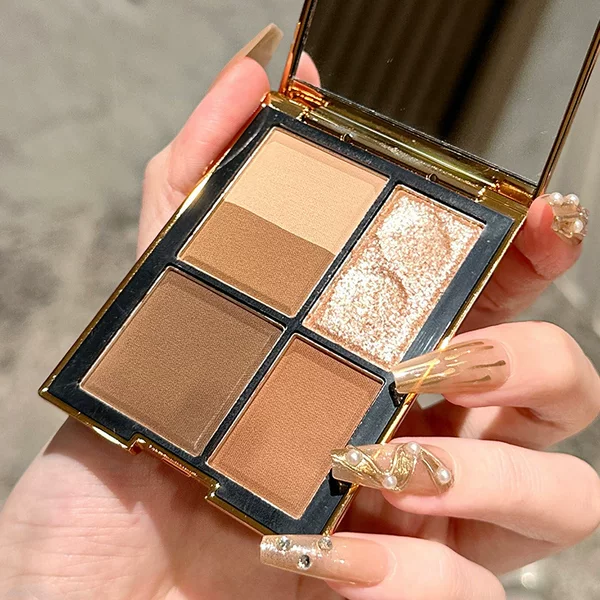 Magic Color Card Eyeshadow Palette 5 Colors Earth Color Pearlescent Matte Five Colors Chocolate Eyeshadow Douyin Live 184