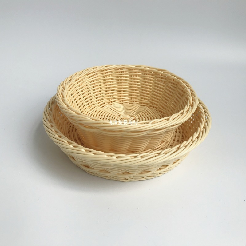 スナックバスケットクリエイティブフルーツバスケットプラスチック模造籐織フルーツプレート家庭用織バスケットktvメロンシードプレートドライフルーツバスケット|undefined