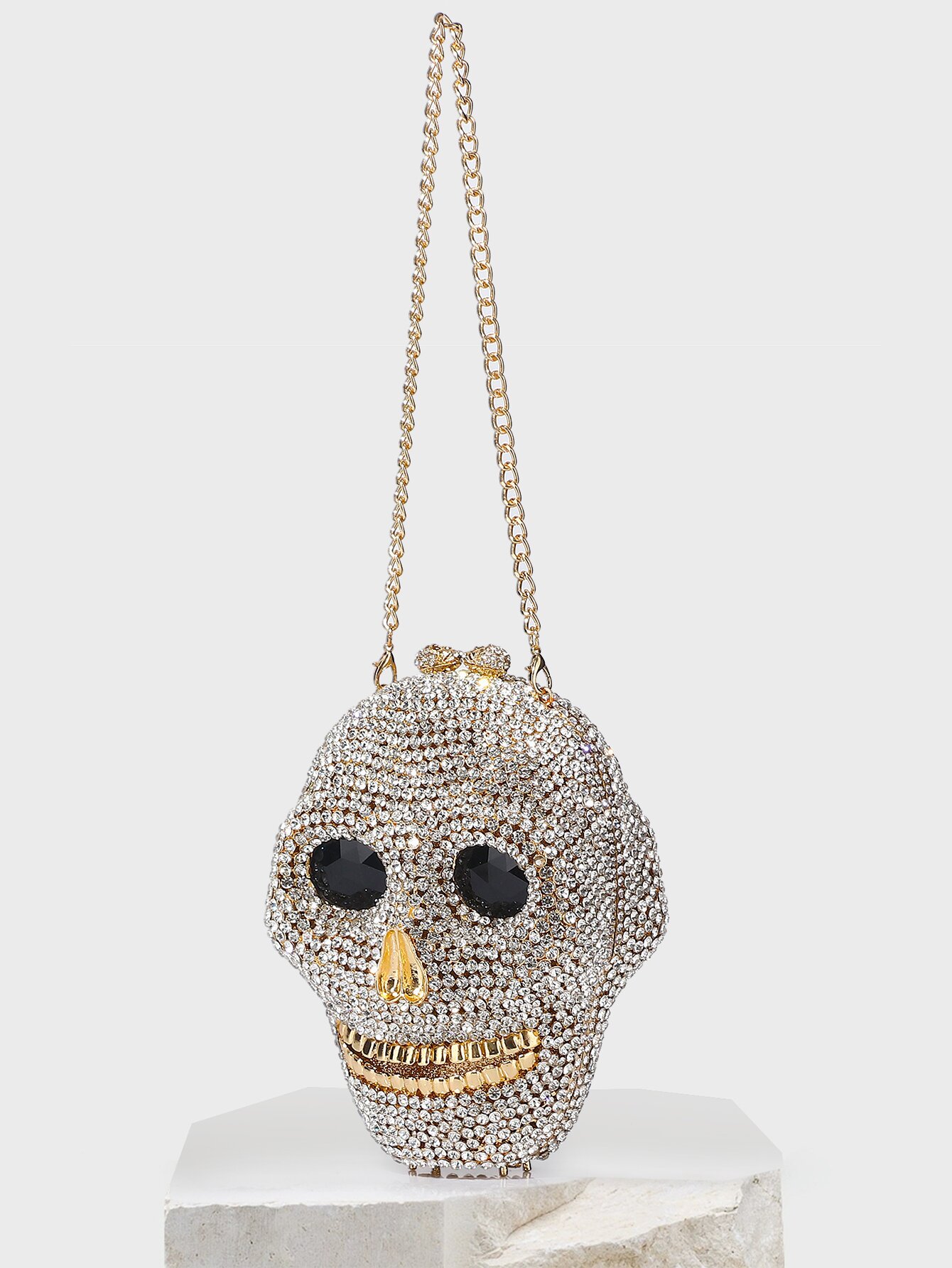 Evening Bag Bags Type Holiday, Shopping Occasion Pu Leather Skull Evening Bags