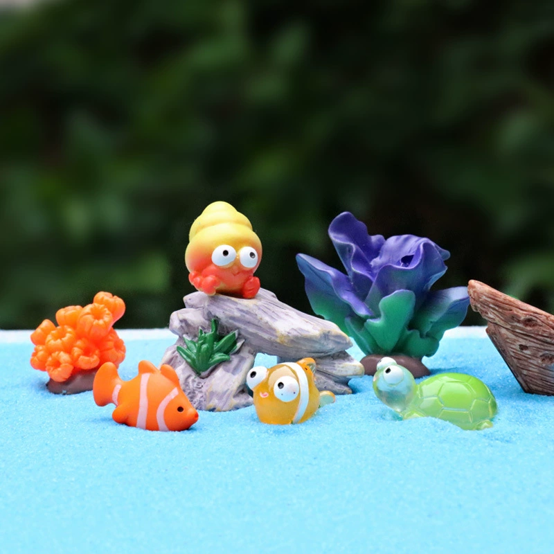 Cute marine small animal model, micro landscape
