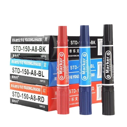 Oily Sterdam large double-head marker black thick line pen logistics pen marker pen wholesale large-head pen express pen