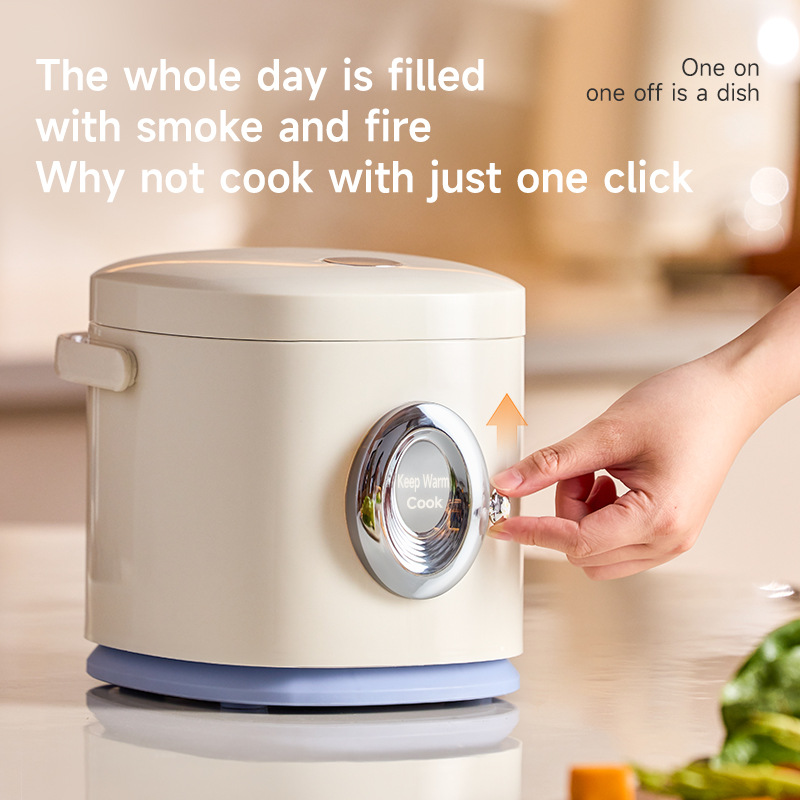 Export 1.2-liter Mini Cooker, Small One-person Electric Rice Cooker_voghion.com
