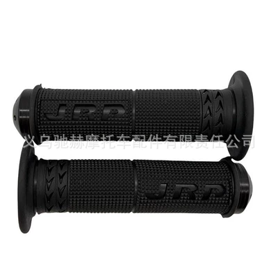 Motorcycle Handle Cover Aluminum Rubber Grips, Off-Road Handlebar - cj-025-black