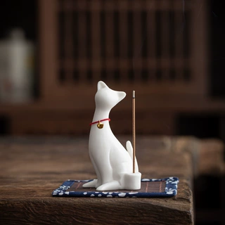 创意陶瓷小猫咪香薰香炉摆件家用室内优雅猫可爱萌猫茶宠香插