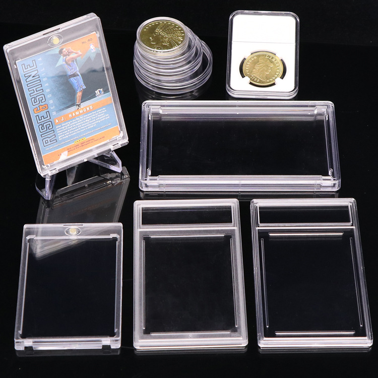 Sports star card box custom game card grading card brick box stamp appraisal box collectible coin commemorative coin box