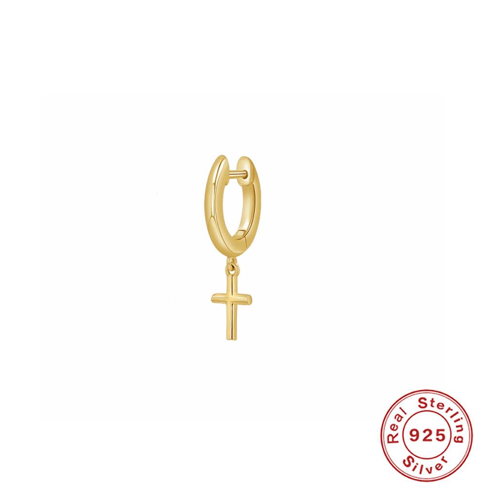 Pendientes colgantes de estrella de cinco puntas cruzados de plata de ley s925 más vendidos en Europa y América