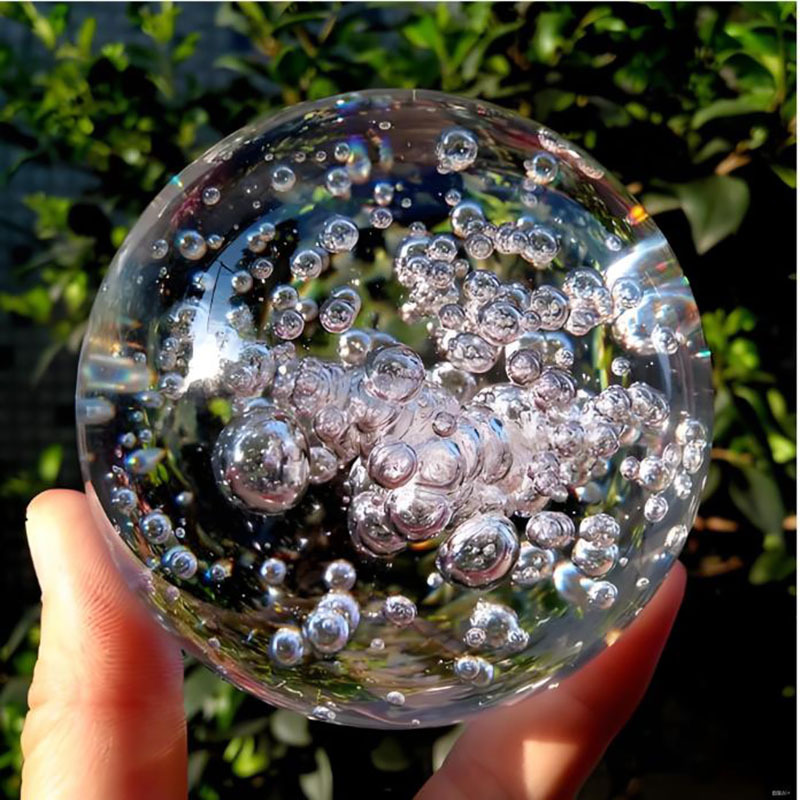 Crystal Bubble Ball Rockery Fountain Water Feature Decorative Bubble Ball Special Crystal Ornaments
