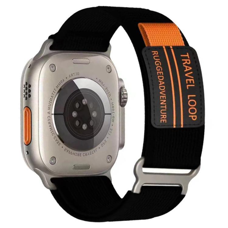 Es adecuado para Apple Watch de doble sección de nylon trenzado correa de hebilla para 38 - 49mm de múltiples tamaños