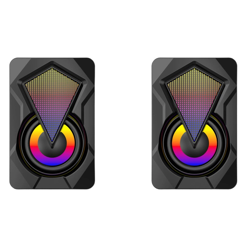 Компьютерный динамик Светящийся Настольный Настольный Ноутбук Мультимедиа Трансграничный Мини проводной RGB Аудио Новый X2