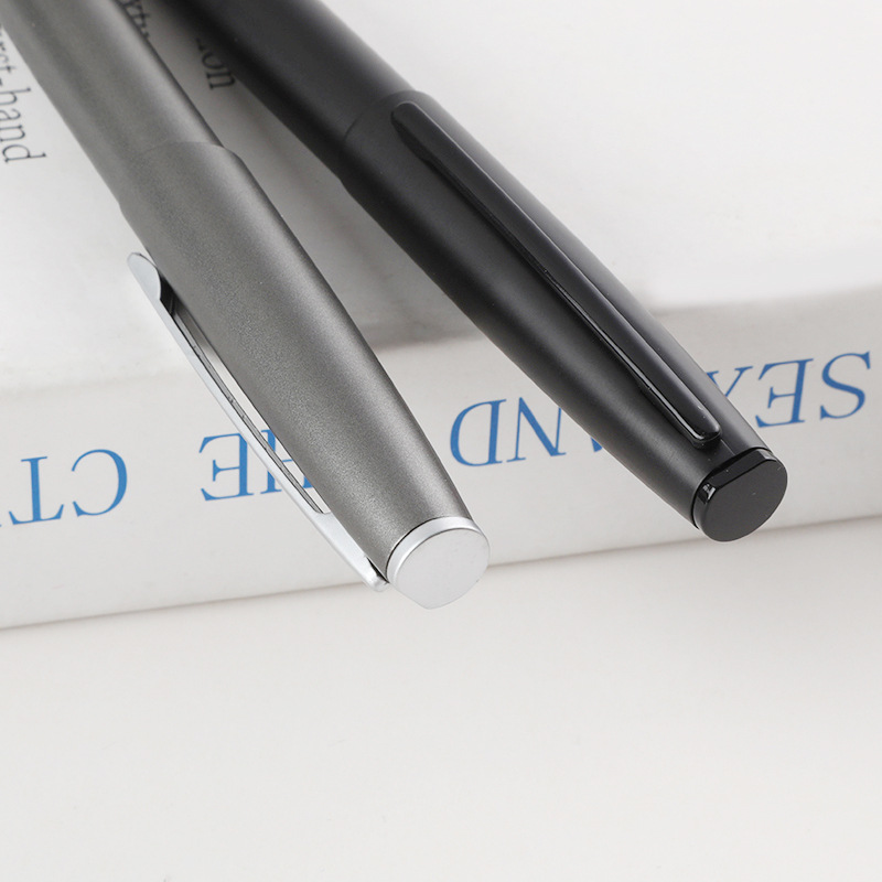 Fabricante de bolígrafo de regalo comercial de metal impresión publicitaria de alta calidad de textura esmerizada grabación de bolígrafo de metal