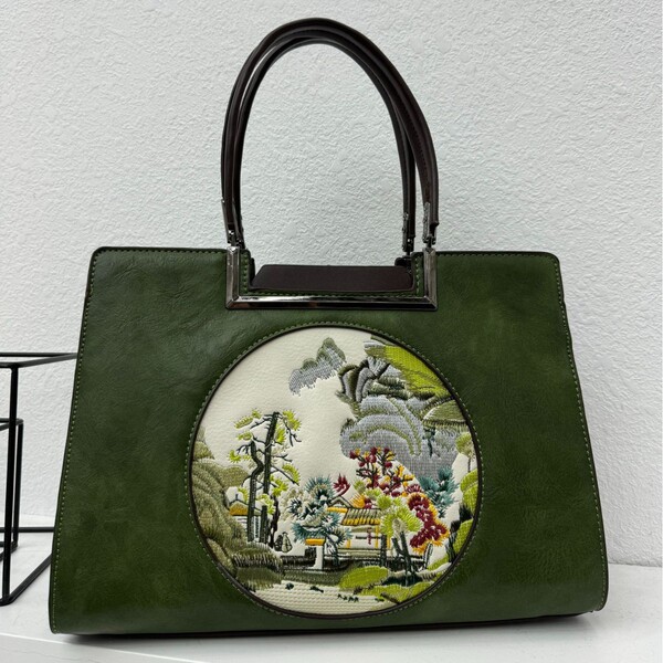 capacious ethnic retro one-shoulder bag