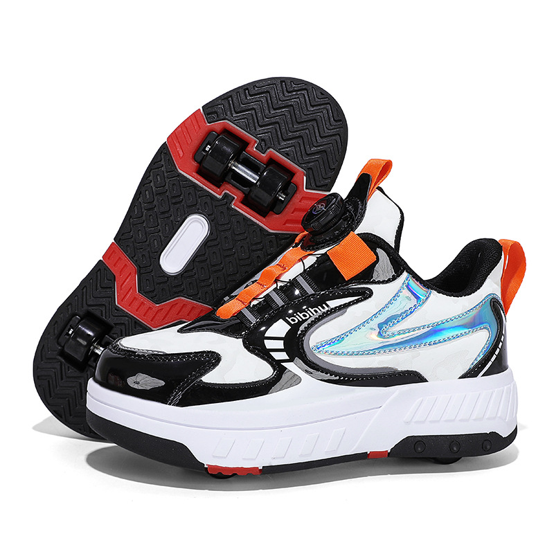 亚马逊跨境电商儿童溜冰鞋双轮暴走鞋青少年闪灯轮滑运动鞋轮子鞋