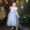 Children's evening dress, skirt, summer small princess costume