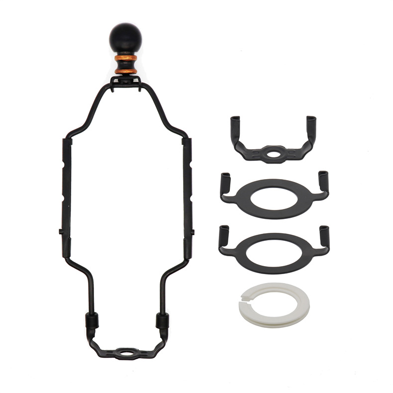 (검정) Y자형 리프팅 브래킷 + φ42 홀 앵글 + φ36 홀 앵글 + φ10 홀 앵글 + 헤드 캡 + 전환 링