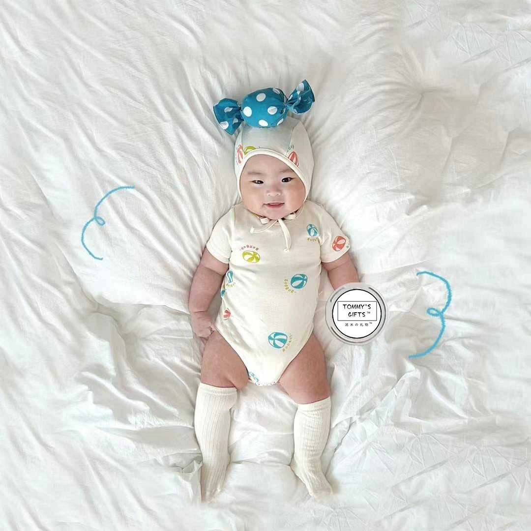 Летний комбинезон для малышей 2025 года в форме конфетки, в стиле Ins, на сто дней рождения