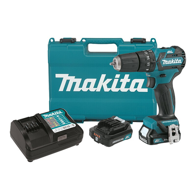 12V batería de litio recargable perforación eléctrica perforación motor destornillador eléctrico sin escobillas DF332 eléctrico