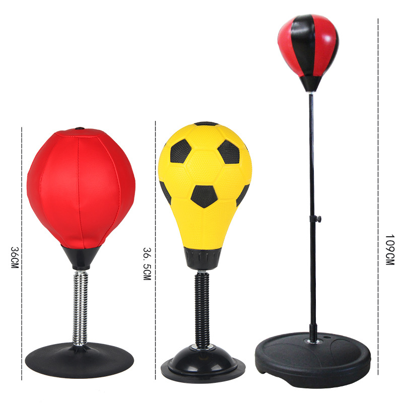 Liftable Boxing rack suit desktop Boxing Speed ​​Ball Play sucker Vent ball vertical Sandbag Decompression ball