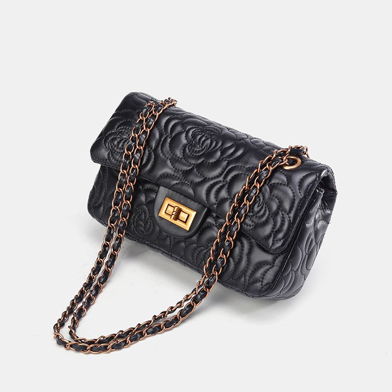 Camelia da donna, nuovo modello 2026, borsa a catena elegante e alla moda, borsa a tracolla e a spalla._voghion.com