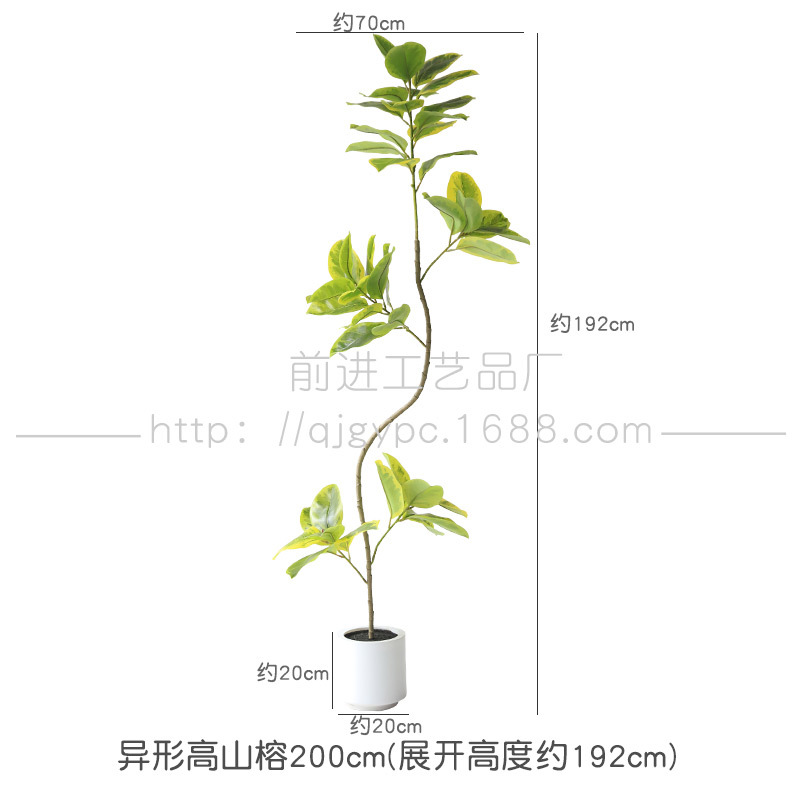 Planta verde artificial planta interior sala de estar piso árbol artificial bonsai planta biónica Olmo nuevo chino Planta artificial image 18