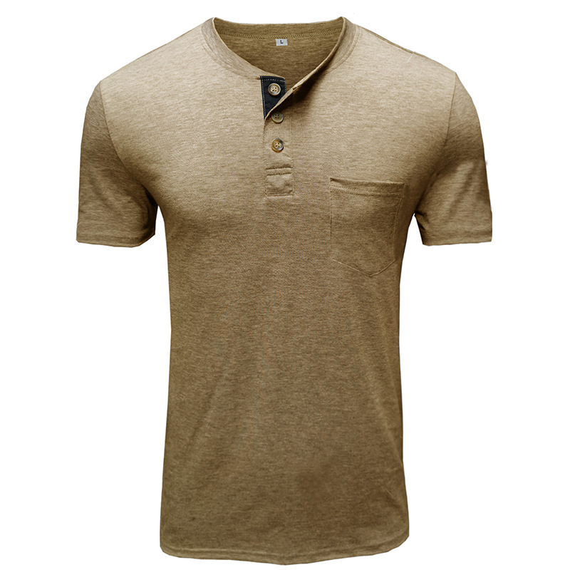 Herren Henley T-shirt Kurzarm Für Den Sommer In Der Herrenmode_voghion.com