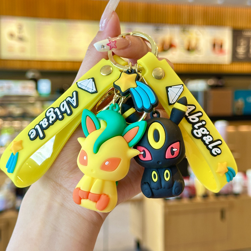 Internet-famous Pikachu Keychain Elf Baokemeng Wonderful Frog Seed Doll Cute School Bag Hanging Car Key Chain Internet-famous Pikachu Keychain Elf Baokemeng Wonderful Frog Seed Doll Cute School Bag Hanging Car Key Chain