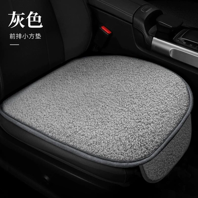 New winter teddy velvet warm Wool pad - gray-front-row-small-square-mat
