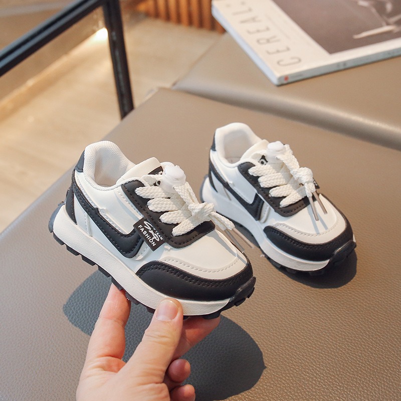 2026 primavera zapatos deportivos para niños con tela transpirable zapatos casuales para niños pequeños y medianos zapatos para niños pequeños zapatos de onda para niños y niñas