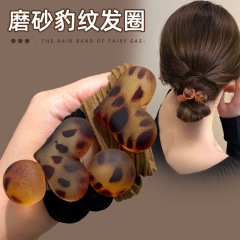 韩系复古磨砂爱心头绳发圈秋冬高马尾发绳女慵懒风扎头发皮筋发饰