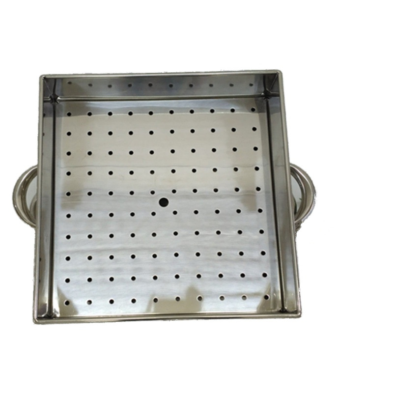 不锈钢方形蒸笼蒸屉蒸格冲孔蒸笼笼盖正方形蒸包子笼36X36CM