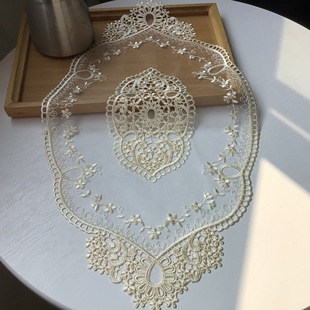 Lace placemat coffee table foreign trade vase coaster sideboard decoration sofa cushion retro photo prop table mat