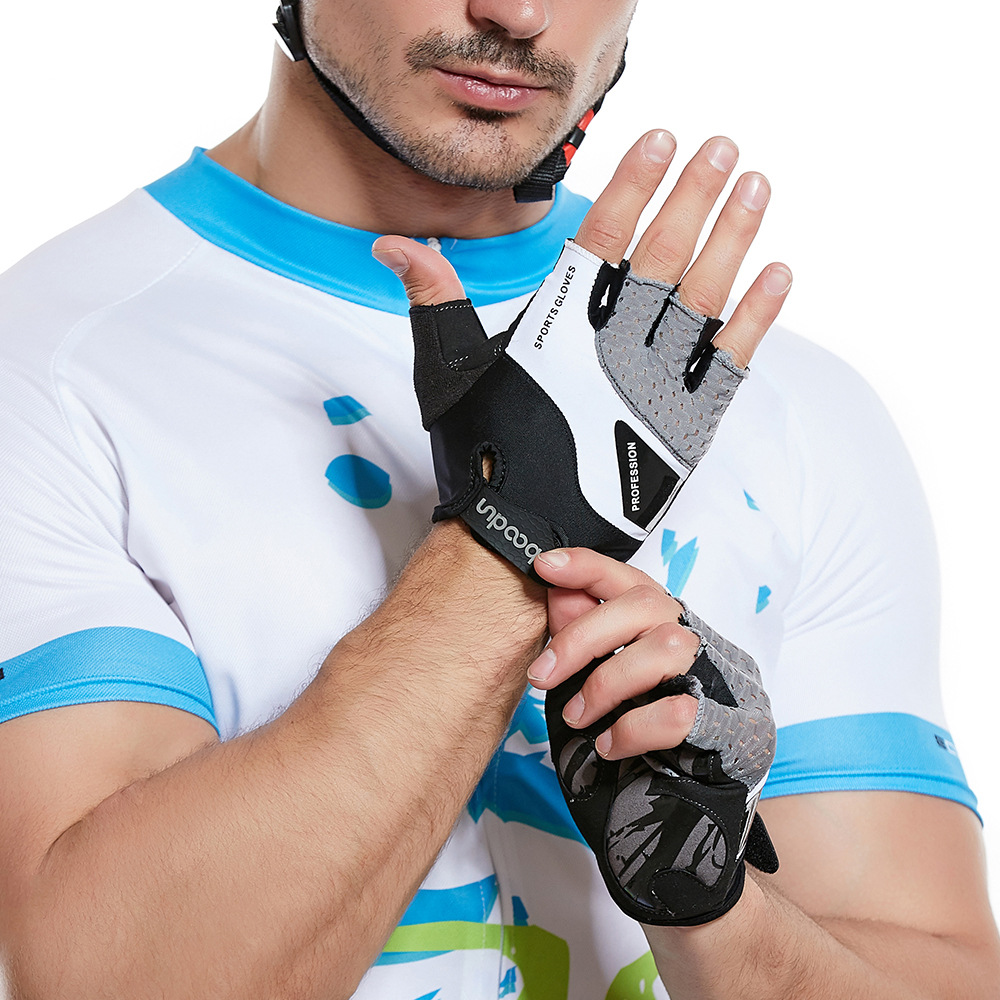 Burton Half-Finger Cycling Gloves Road Bike Cycling Equipment Non-Slip Shock-Absorbing Bicycle Gloves Wish