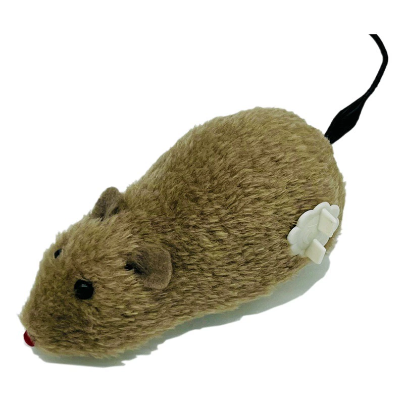 Заводная плюшевая мышь для любимых кошек и собак, игрушка для домашних животных, которая может бежить и вагить его хвост, высококачественная модель с менее отрицательные обзоры, трансграничная горячая распродажа