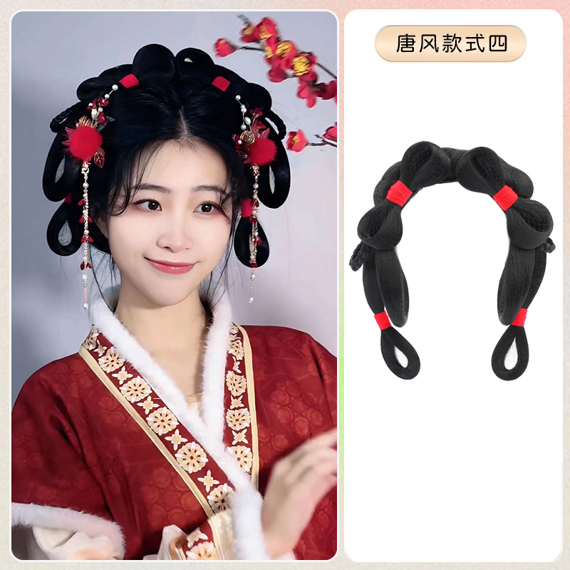 당나라 스타일의 부드러운 머리띠 스타일 4