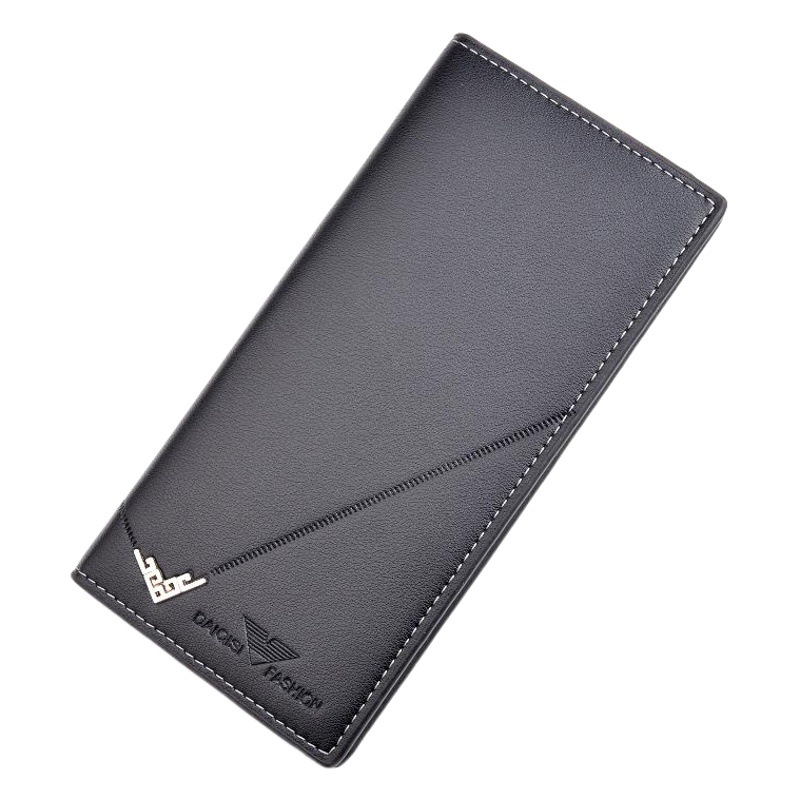 New Men's Wallet Men's Long Wallet Vertical Thin Youth Soft Wallet Multi-card Large Capacity Fashion Suit Bag
