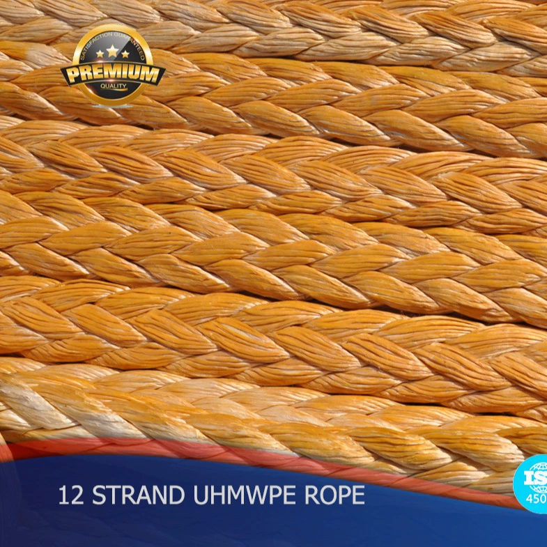Полимерный 12-жильный морской трос UHMWPE, парковочный трос, энергичная лошадиная веревка, сверхвысокая молекула, полиэтилен