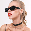 Retro trend square sunglasses, brand glasses, European style, suitable for import