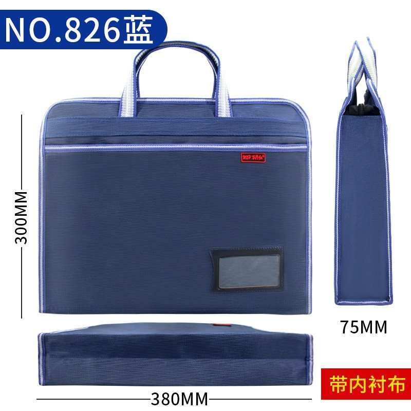 826 bark pattern cloth plus pocket [Tibetan blue]