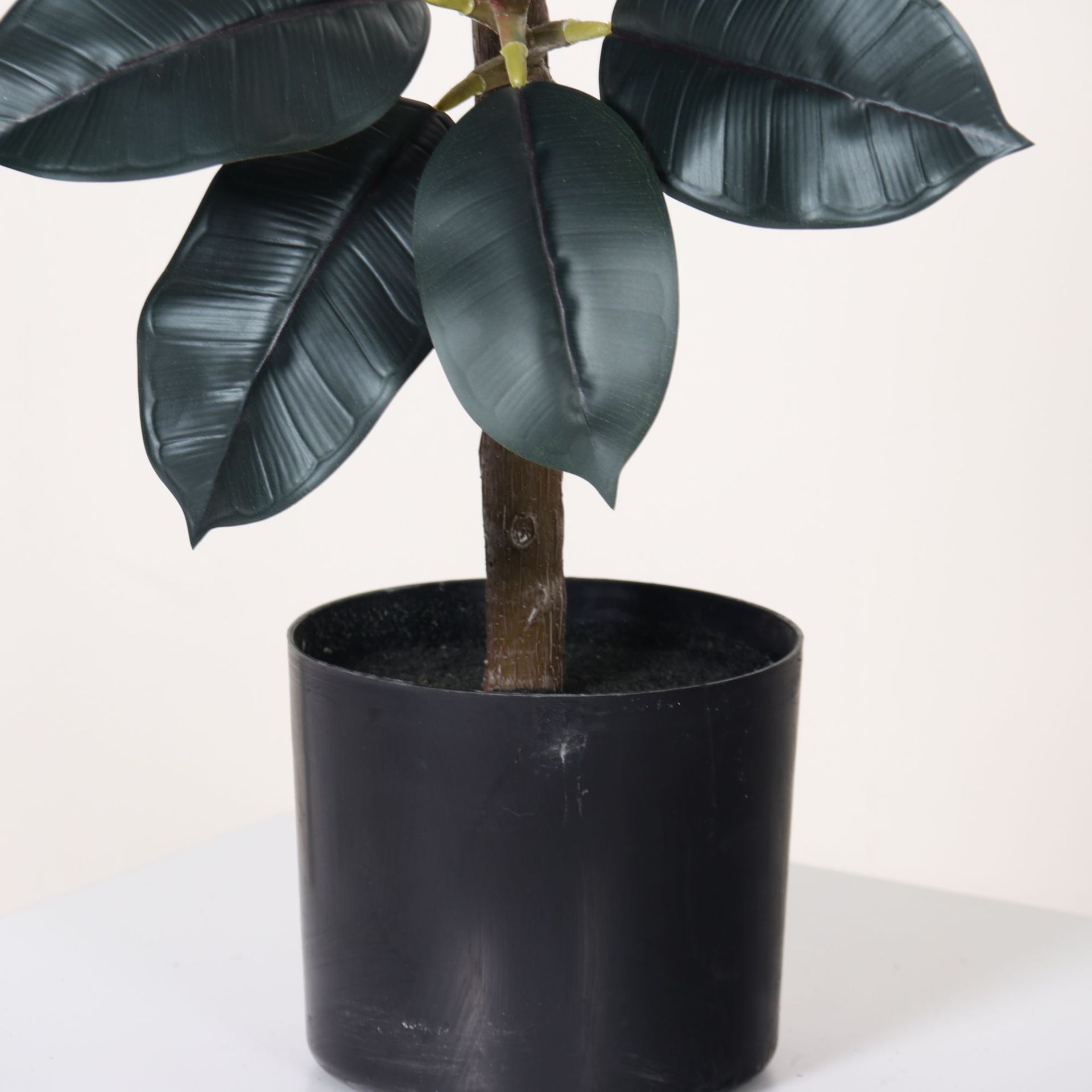 Simulación avanzada, plantas verdes, elegantes, árboles de caucho de diamante negro, árboles falsos, plantas en macetas, decoración de suelo interior, plantas biónicas