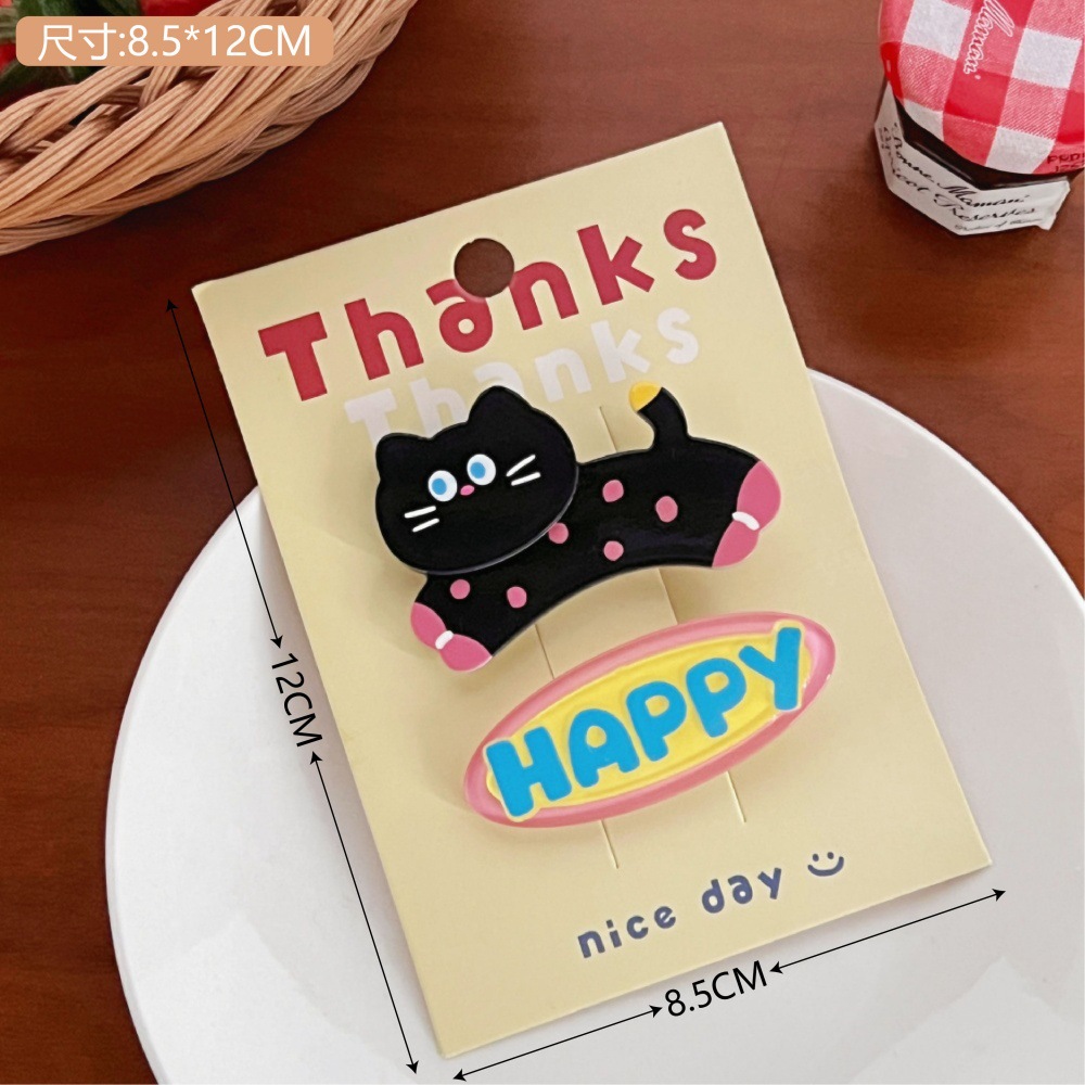 Creativa de dibujos animados clip de cabello bonito clip de bordes clip de pingueja tarjeta de cabello para niños clip de cabello roto al por mayor