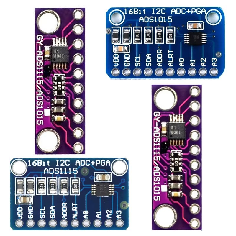 ADS1015 ADS1115超小型開発ボード12ビット16ビット精密アナログ/デジタル変換器モジュール