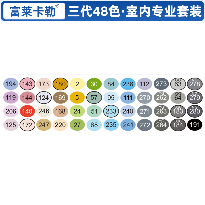 Xiupu Fule Kaler tres generaciones de rotuladores de cabeza suave alcohol aceite arte suave prueba de arte especial pluma importada