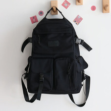 ins森系炫彩古着感双肩包男书包中学生初中生韩版时尚背包女双肩