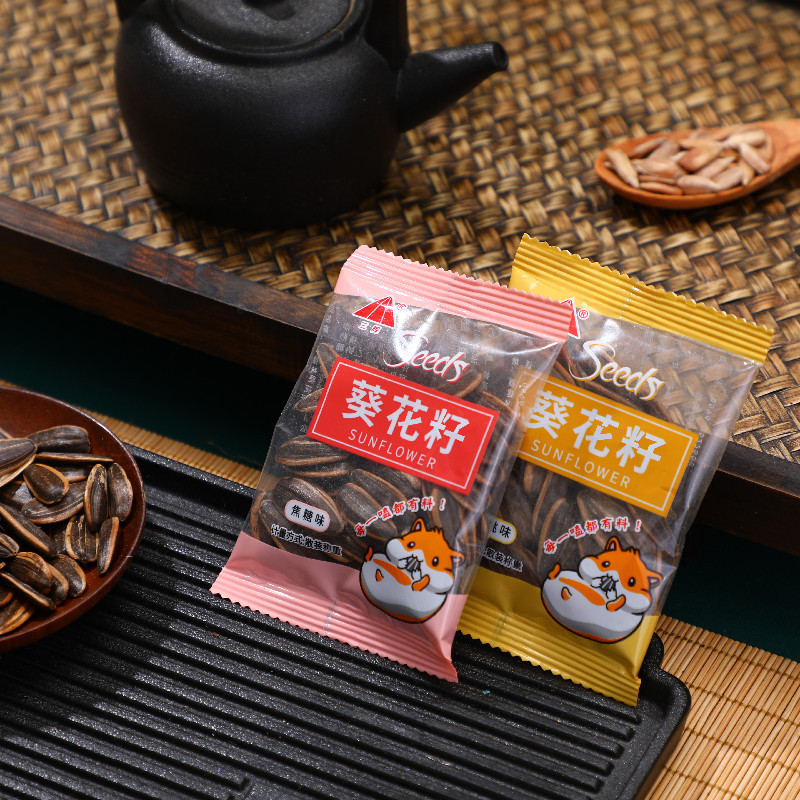 定制小包装瓜子 19克/包 一斤焦糖核桃味源头工厂 葵花子批发